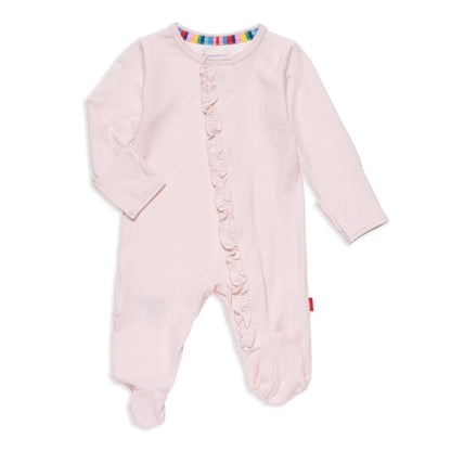 Pin Dot - Pink Ruffle - Magnetic Footie