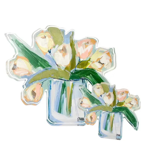 White Tulips Bloom - Bitty
