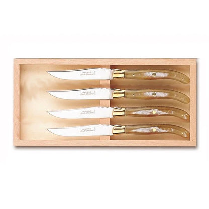 Laguiole - Steak Knives Set of 4 - Bee Natural Handle