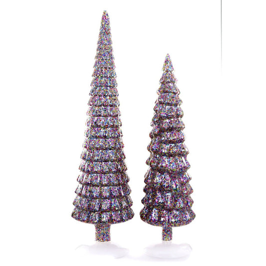 CFC Large Confetti Trees - Purple - Set/2 24"