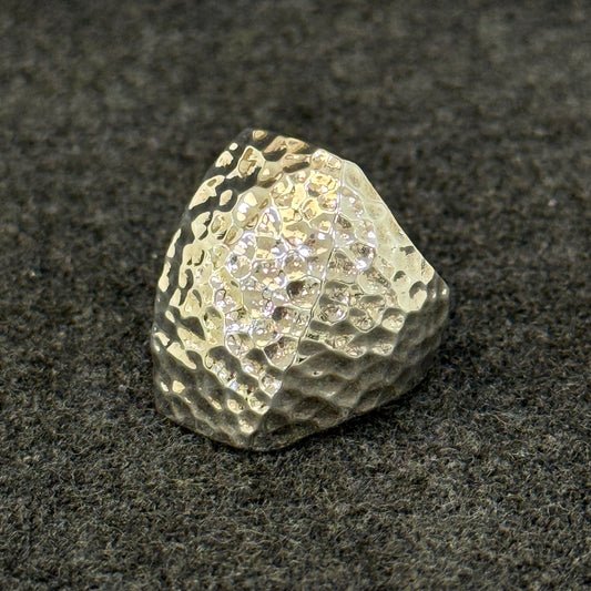 Oval Hammered Sterling Silver Ring - Medium (Retired)