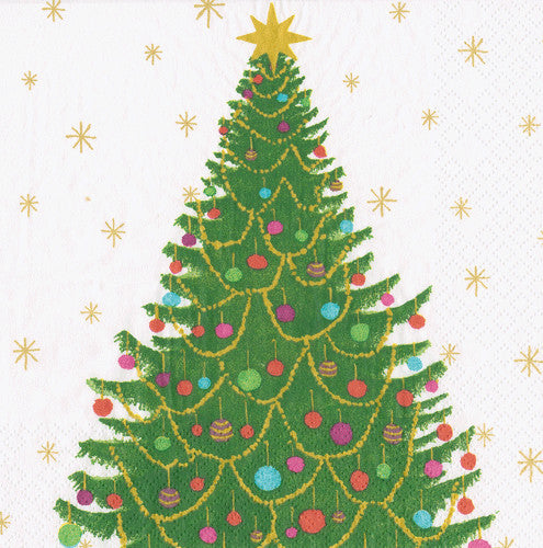 Merry & Bright Cocktail Napkin 20pk