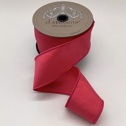 D.S 2.5" X 10Yds Faux Dream Dupion - Rose Pink