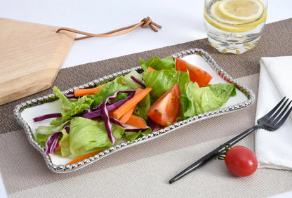 PPB Silver Salerno - Small Rectangle Tray (2431W)