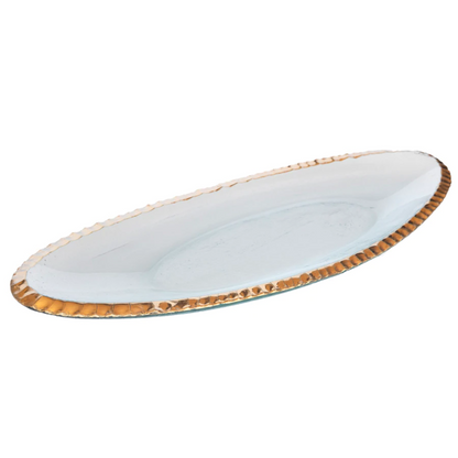 Edgey Gold - Oblong Tray 16.5"