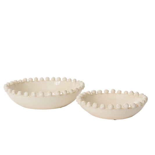 Lombard Bowl - White - Large - 16" X 4.25"