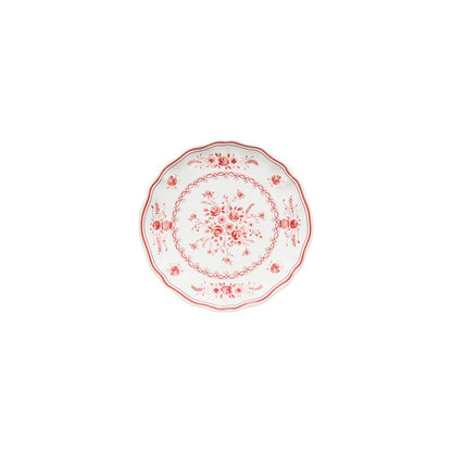 Vila - White & Red - Appetizer Plate 7"