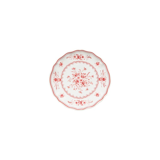 Vila - White & Red - Appetizer Plate 7"