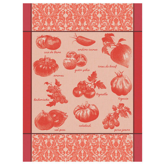 LJF Tomates Tea Towel - Red - 24 x 31