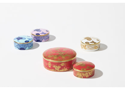 Tesori Collection - Rubrum - Small Round Trinket Box 3.2"