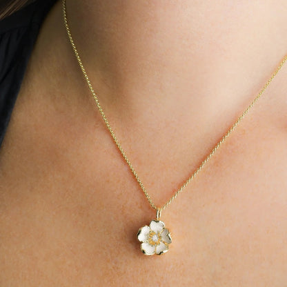 Wildflowers - Enameled Pendant Necklace