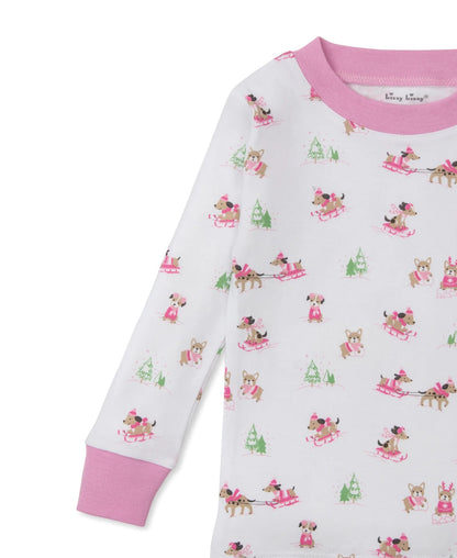 KSY Puppy's Sleigh Riding Fun - Pink - Pajamas -