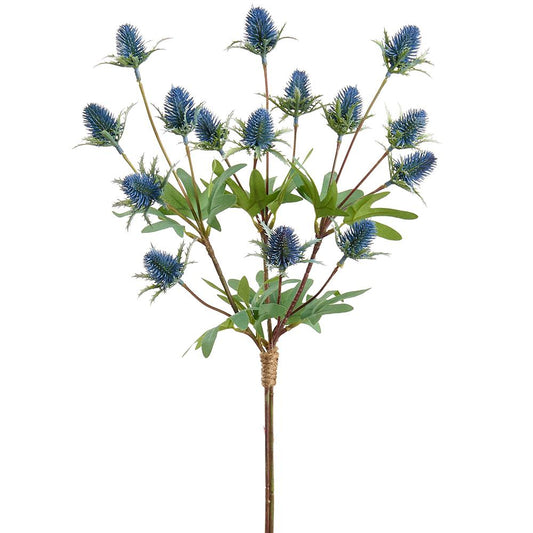 ASF Thistle Spray Bundle - Blue 19"