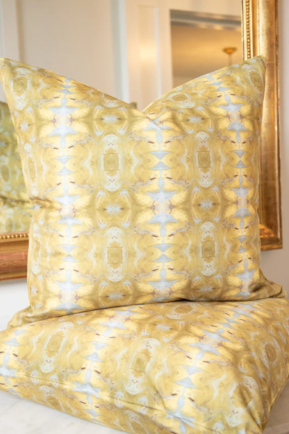 Gilt Gold & Merlot Pillow
