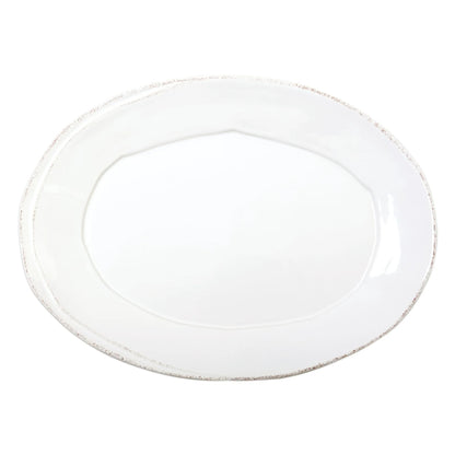 VTR Lastra - White - Small Oval Platter 13.5"