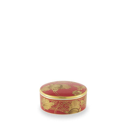Tesori Collection - Rubrum - Small Round Trinket Box 3.2"
