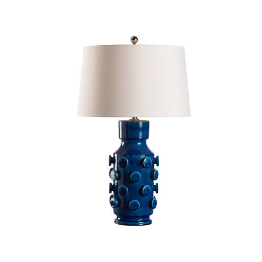 WWH Ungaro Bold Ceramic Lamp - Blue 32"