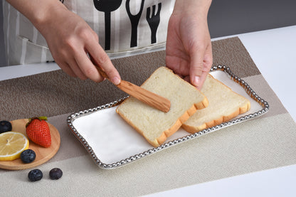 PPB Silver Salerno - Small Rectangle Tray (2431W)