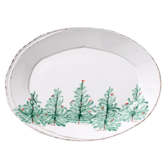 VTR Lastra - Holiday - Small Oval Platter 13.5"