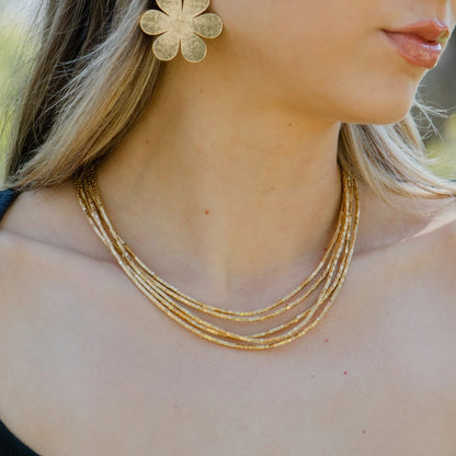 MMJ - Amunet Necklace 17" - Mixed Metal