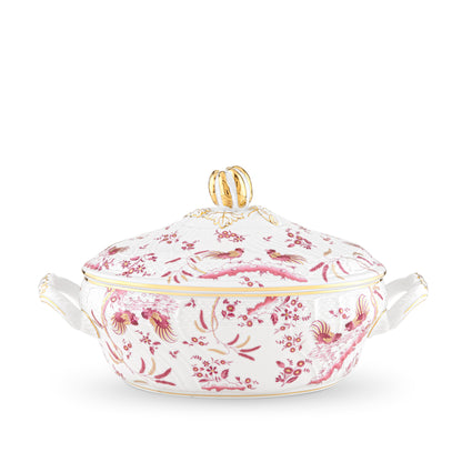 Oro di Doccia - Magenta - Oval Tureen with Lid 107.2oz