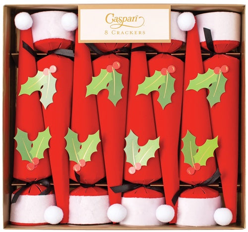 Santa Hat Cone Celebration Crackers 8pk