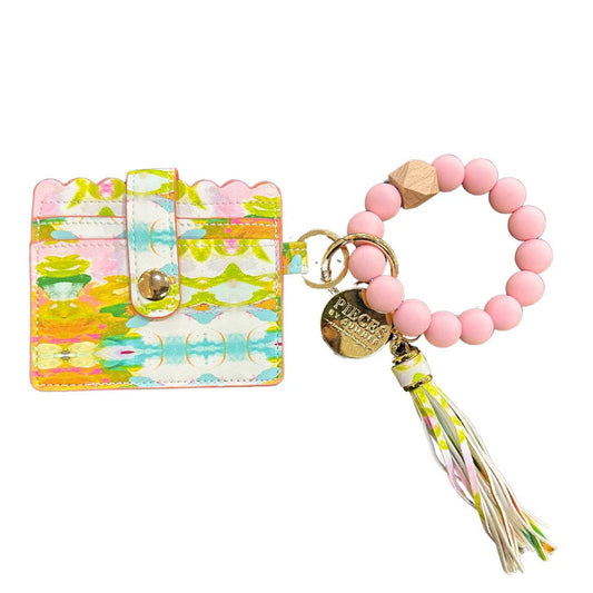LPK Palm Beach Keychain Wristlet Wallet