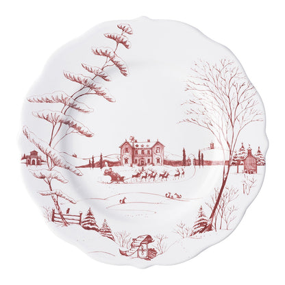 JLK Country Estate - Winter Frolic - Ruby - Dinner Plate 11"
