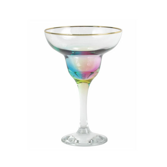 Rainbow Glass - Spectrum - Margarita Glass 4oz