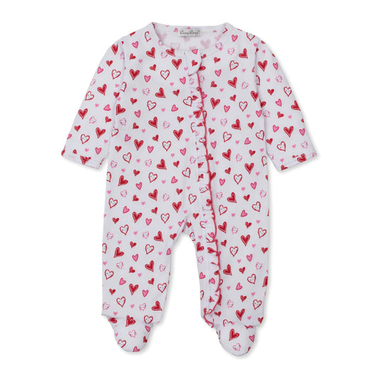 KSY Hearts Galore - Footie W/ Zipper -