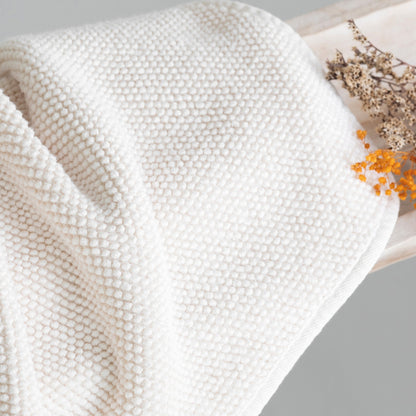 Pearls Guest Towel - White 12x20