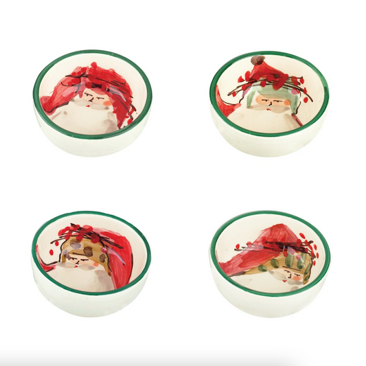 VTR Old St. Nick - Assorted Condiment Bowls - Set/4
