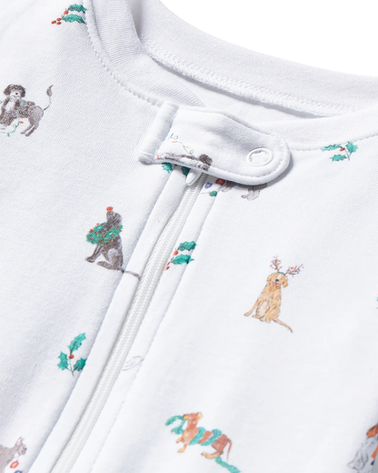 Baby's Pima Footie Romper - Jingle Paws