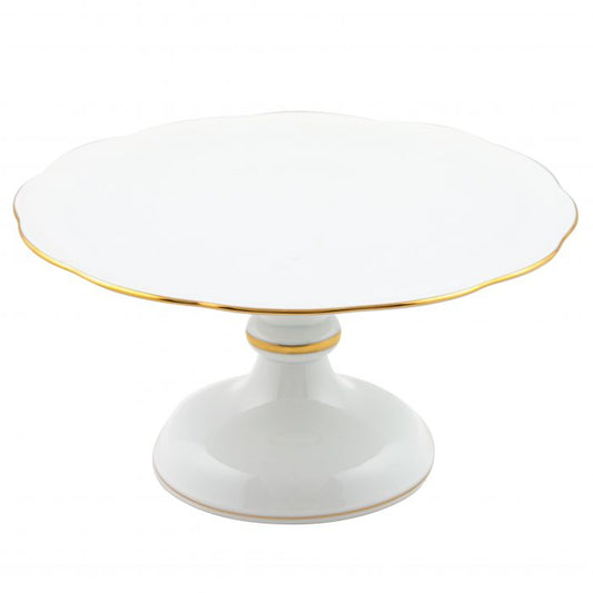 Golden Edge - Footed Cake Plate 10.5"