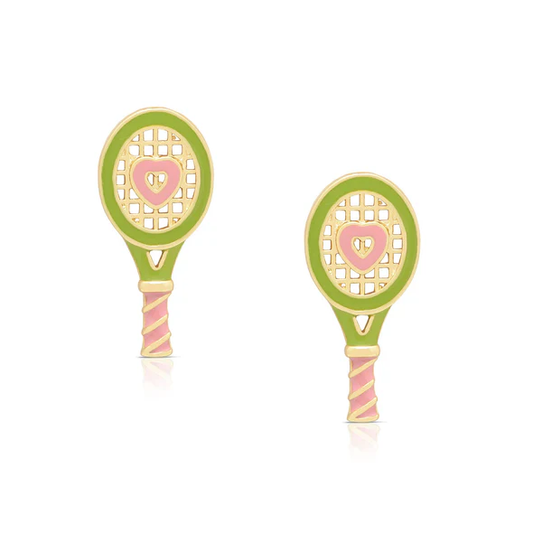 LYN Tennis Racket Stud Earrings