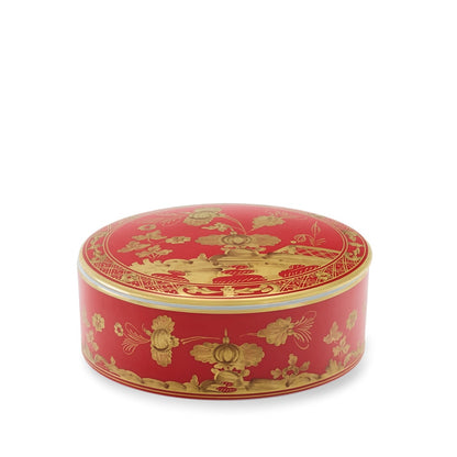 Tesori Collection - Rubrum - Large Round Trinket Box 5.2"