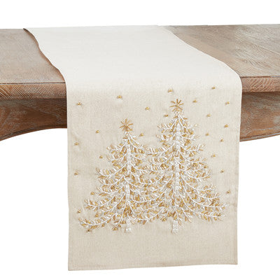 SRO Embroidered Christmas Tree Runner - 14" X 72"