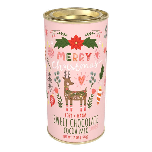 MCS Christmas Deer Sweet Chocolate Cocoa Tin 7oz
