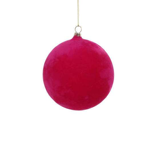CFC Crushed Velvet Ball - Hot Pink - Large 3.75"