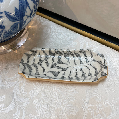 TFC Covered Butter Dish - Ivory & Fern Charcoal