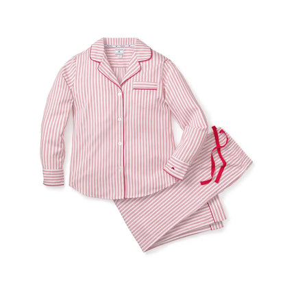 Women's Pima Pajama Set - Antique Red Ticking