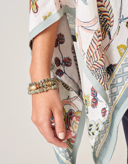 SPT B Stone Stretch Bracelet - Unakite/Jasper