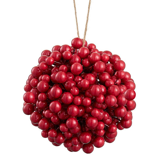 ASF Berry Orb Ornament - Red - 6.5"