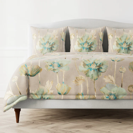 Opium Duvet - Azure - King - 110" X 98"