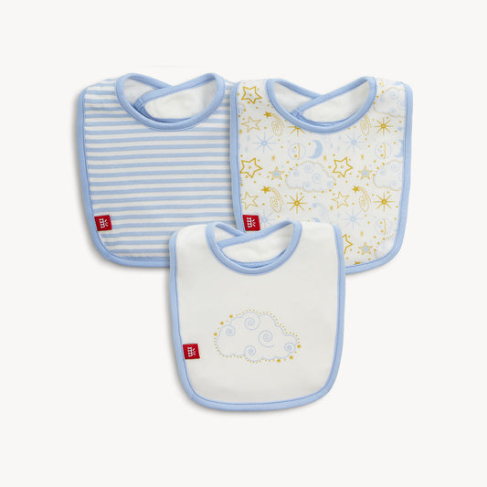 MAG Star Signs Bib - Blue - (3 Pack)