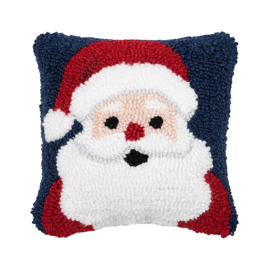CFH Santa Wishes Hooked Mini Pillow