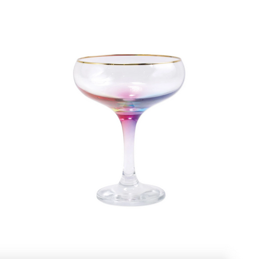 VTR Rainbow Glass - Spectrum - Coupe Champagne Glass 6oz