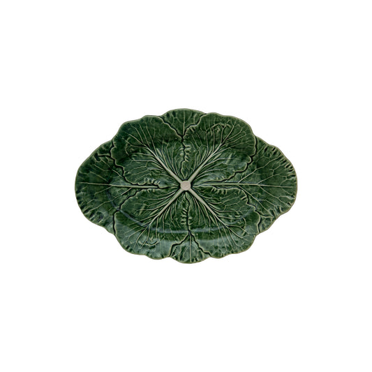 VIA Small Oval Platter - Cabbage 14.75" - Green