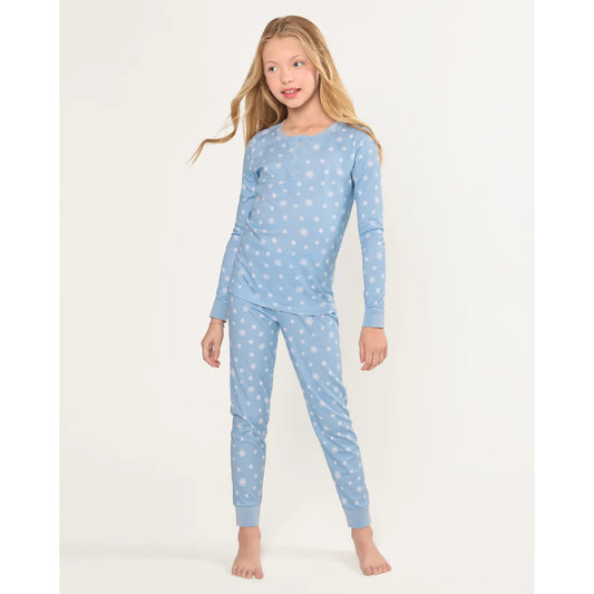 Kid's Pima Snug Fit Pajama - Periwinkle Wonderland -