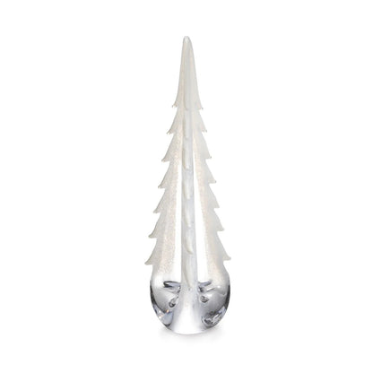 Simon Pearce Glass Evergreen Tree - Snowy Branches Collection -